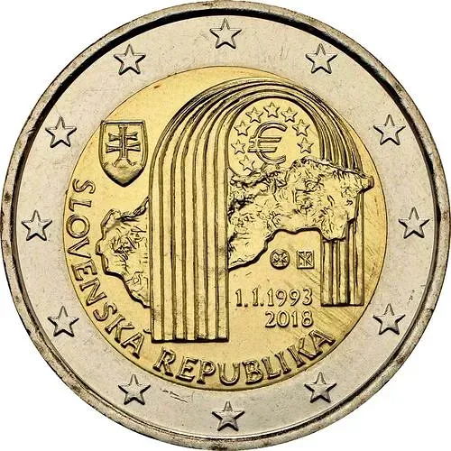 2 евро 2018, 25 лет Словацкой Республике [Словакия]