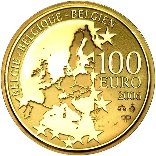 100 евро 2006, 175 лет бельгийской правящей династии [Бельгия] Proof