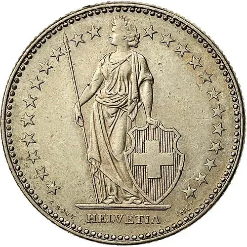 2 франка 1987 [Швейцария]