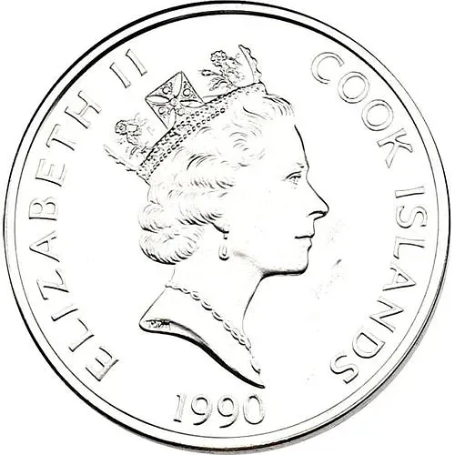 50 долларов 1990, 500 лет открытию Америки - Жак Картье [Острова Кука]