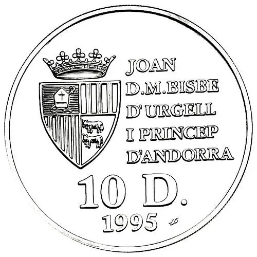 10 динеров 1995, Волк [Андорра]