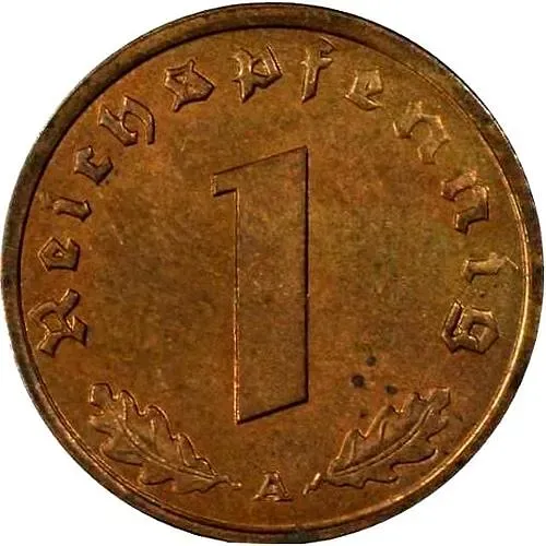 1 рейхспфенниг 1940, Третий рейх, бронза [Германия / Третий рейх]