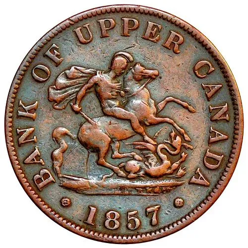 1/2 Penny 1857 [Canada / Province of Canada]
