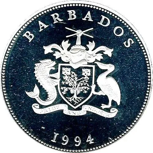 1 доллар 1994, Королева-мать [Барбадос]