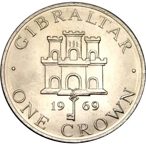 1 крона 1969 [Гибралтар]