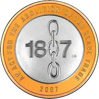 2 фунта 2007, отмена работорговли [Великобритания]