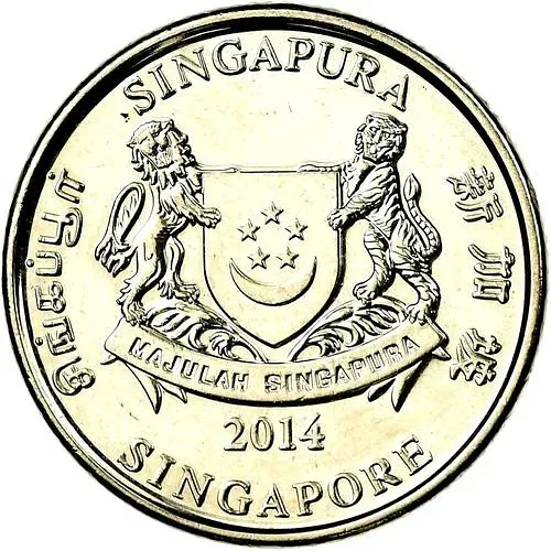 20 центов 2013-2018 [Сингапур]