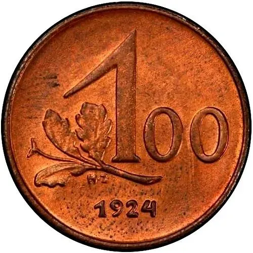 100 крон 1924 [Австрия]