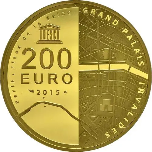 200 евро 2015, берега Сены [Франция] Proof