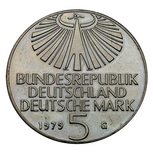 5 марок 1979, Отто Ган [Германия / ФРГ]