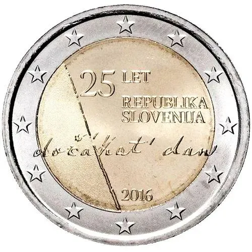 2 евро 2016, 25 лет Независимости [Словения]