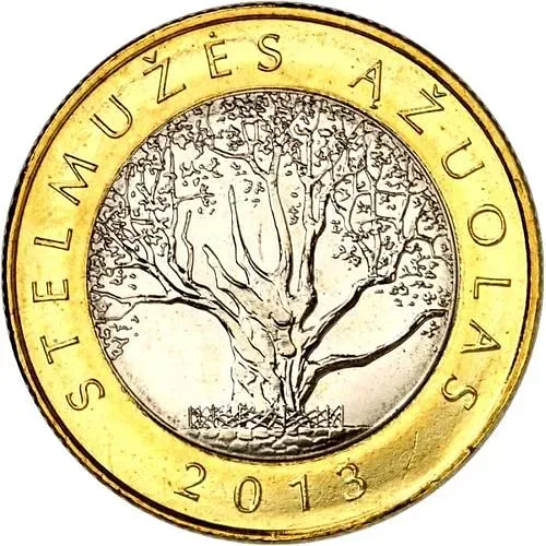 2 лита 2013, Стелмужский дуб [Литва]