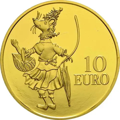 10 евро 2016, мышь Кетти [Люксембург] Proof