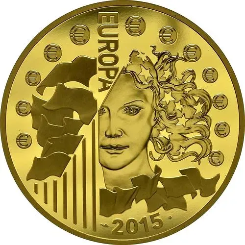 500 евро 2015, 70 лет мира в Европе [Франция] Proof