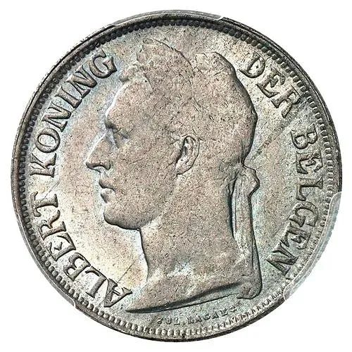 1 франк 1925, BELGEN [Демократическая Республика Конго / Бельгийское Конго]