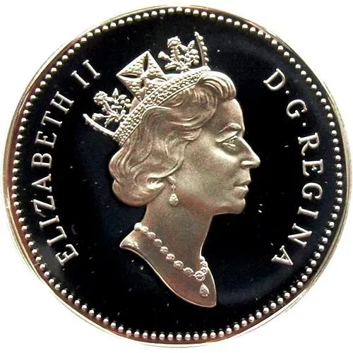 1 доллар 1997, 10 лет чекана луни-доллара, Серебро [Канада]