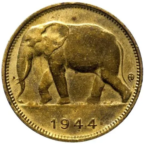 1 франк 1944 [Демократическая Республика Конго / Бельгийское Конго]