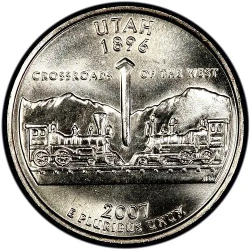 25 центов 2007, D, Юта [США]