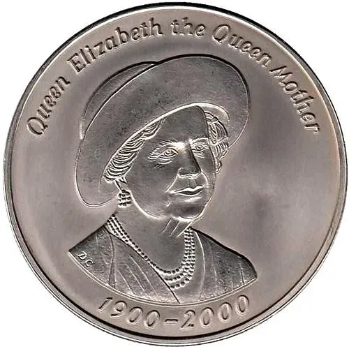 50 пенсов 2000, Королева-мать [Тристан-да-Кунья / Острова Святой Елены, Вознесения и Тристан-да-Кунья]