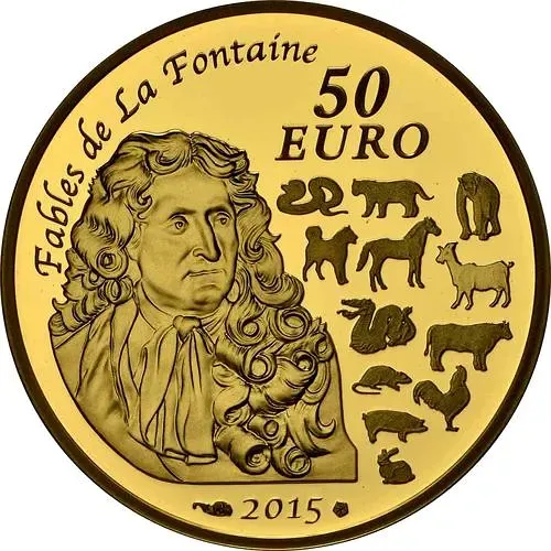 50 евро 2015, год козы [Франция] Proof