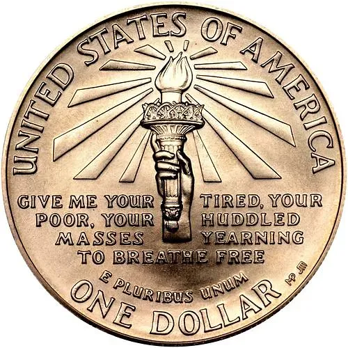 1 доллар 1986, P, Статуя Свободы [США]