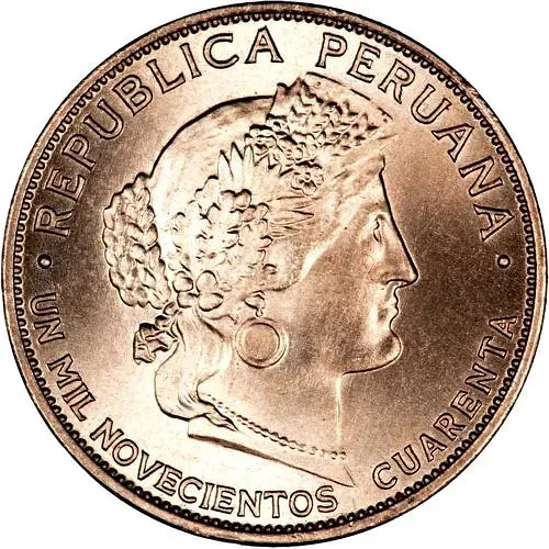 5 сентаво 1940, UN MIL NOVECIENTOS CUARENTA [Перу]