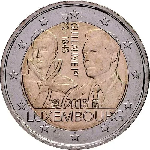 2 евро 2018, Виллем [Люксембург]