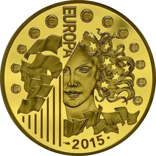 200 евро 2015, 70 лет мира в Европе [Франция] Proof