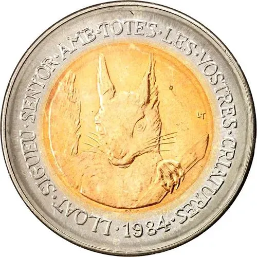 2 динера 1984, красная белка [Андорра]