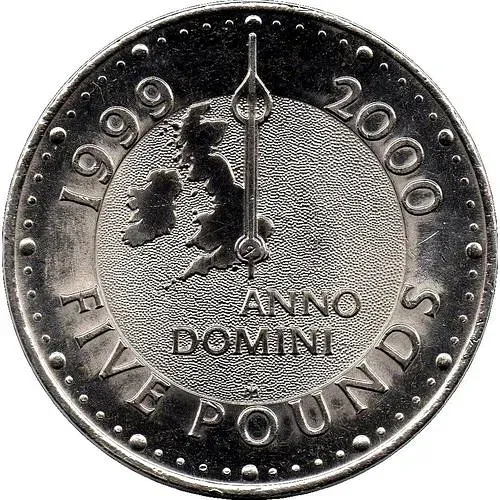 5 фунтов 1999, тысячелетие [Великобритания]