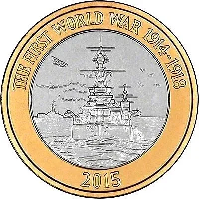 2 фунта 2015, Первая Мировая Война [Великобритания]