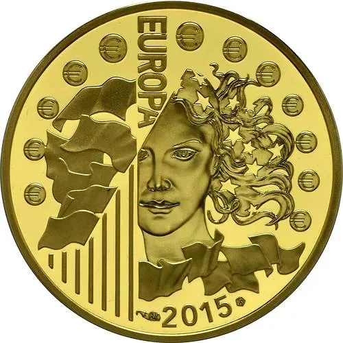 50 евро 2015, 70 лет мира в Европе [Франция] Proof