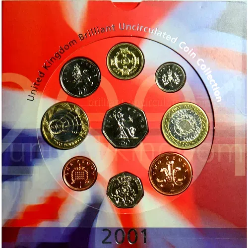 Годовой Набор Монет Великобритании 2001