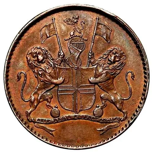 ½ пенни 1821 [Остров Святой Елены / Острова Святой Елены, Вознесения и Тристан-да-Кунья]