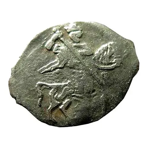 копейка Лжедмитрия I 1605-1606, всадник вправо [Москва]