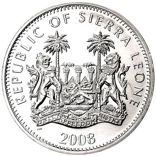 1 доллар 2008, Животные - Дукер [Сьерра-Леоне]