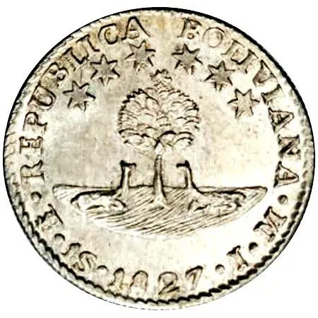 1 суэльдо 1827-1829 [Боливия]