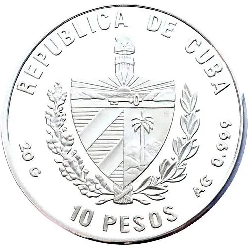 10 песо 1996, Карибская фауна - Вака индиго (Hypoplectrus indigo) [Куба]