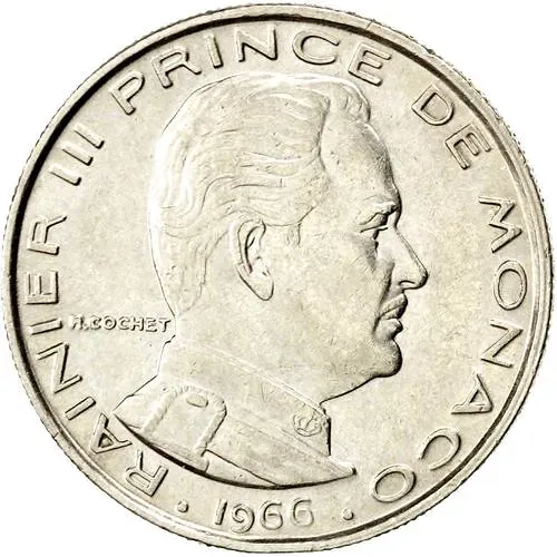 1 франк 1966 [Монако]