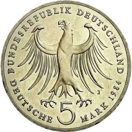 5 марок 1984, Мендельсон [Германия / ФРГ]