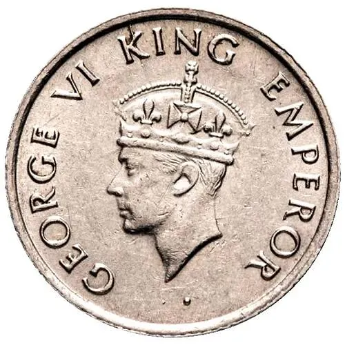 1/4 рупии 1947 [Индия / Британская Индия]