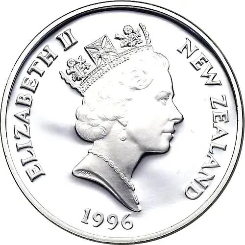 5 Dollars 1996, Discovery of New Zealand by Abel Tasman [New Zealand]