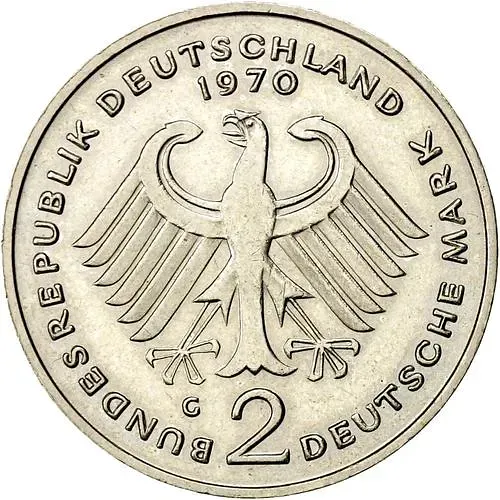 2 Marks 1970, G, Heuss [Germany / FRG]