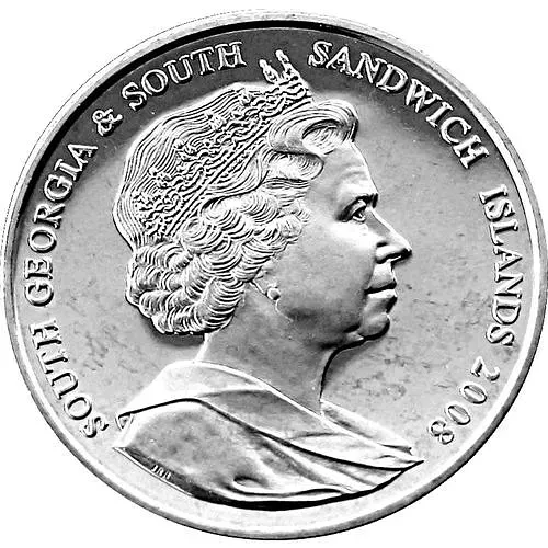 2 фунта 2008, 90 лет Королевским ВВС [Южная Георгия и Южные Сандвичевы Острова]