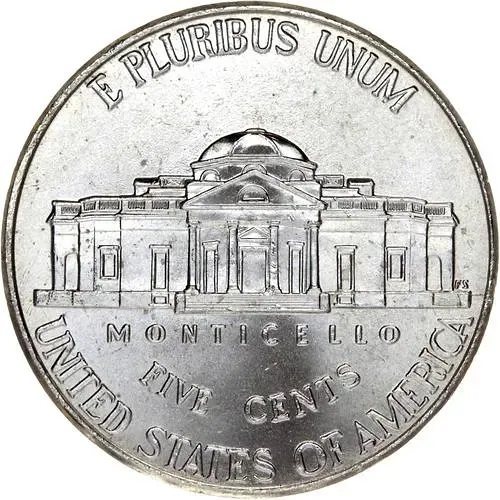 5 центов 2009, P, возвращение в Монтичелло [США]