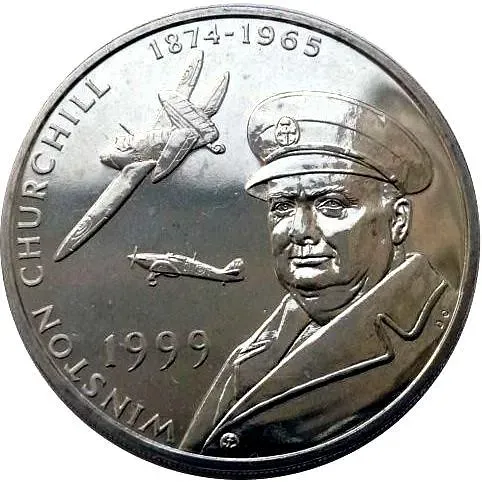 50 пенсов 1999, Черчиль [Тристан-да-Кунья / Острова Святой Елены, Вознесения и Тристан-да-Кунья]