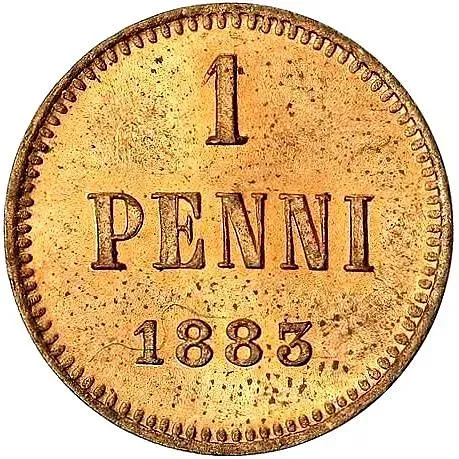 1 пенни 1883
