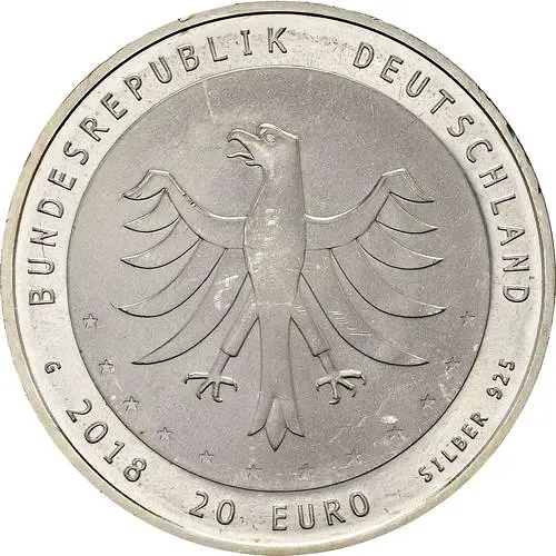 20 евро 2018, 275 лет Лейпцигскому оркестру Гевандхауза [Германия]