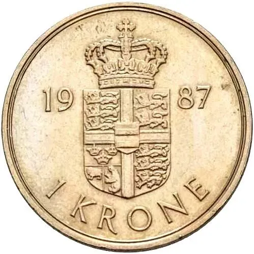 1 крона 1987 [Дания]