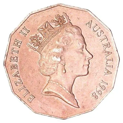 50 Cents 1998, 200th Anniversary of the Voyage of George Bass and Matthew Flinders [Australia]
